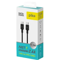 Дата кабель USB-C to USB-C 1.2m CB-TT11 black Piko (1283126504105) - мініатюра 2