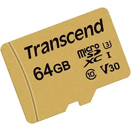 Карта пам'яті Transcend microSDXC 500S 64GB UHS-I U3 Class 10 + SD-adapter [TS64GUSD500S] [100874] - мініатюра 4