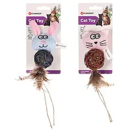 Іграшка для котів Flamingo Chayenne Rabbit Cat з дзвіночком та котячою м'ятою 116 г