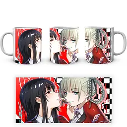 Кухоль GeekLand Шалений азарт Kakegurui Юмеко Джабамі та Кірарі Момобамі KI.02.21 330 мл білий - мініатюра 4