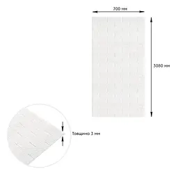 Самоклеюча 3D панель Sticker Wall під Білу Цеглу в рулоні 3080x700x3мм R001-3 SW-00001393 - мініатюра 4