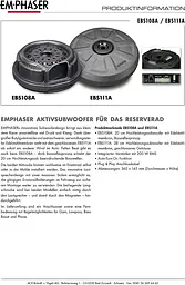 Сабвуфер EMPHASER EBS111A - мініатюра 7