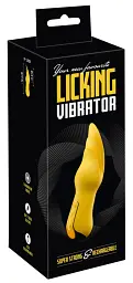 Вібратор Your New Favorite Licking Vibr 18.6 см (жовтий) - мініатюра 2