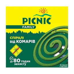 Спіралі від комарів Picnic Family 10 шт.