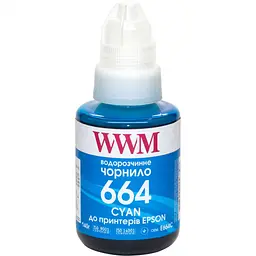 Чорнило WWM Epson L110/L210/L300 140 г блакитне (E664C)
