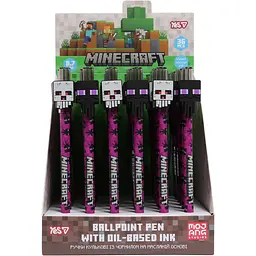 Ручка кулькова Yes Minecraft 0.7 мм фіолетова (412283) - мініатюра 4