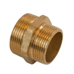 Ніпель перехідний Lexline К.0522-В 1 1/4"Н х 1 1/2"Н посилений латунь 30412