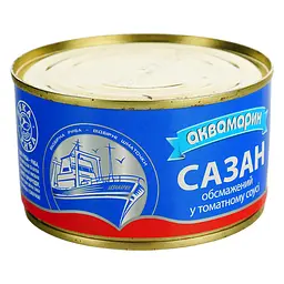 Сазан Аквамарин обсмажений в томатному соусі 230 г (712817) - мініатюра 2