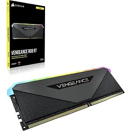 Модуль пам'яті для комп'ютера DDR4 32GB (2x16GB) 3600 MHz Vengeance RGB RT Black Corsair (CMN32GX4M2Z3600C18) - мініатюра 6