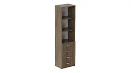 Пенал Анжело Ferrum-decor на 3 полиці із 4 ящиками 1900x500x380 ДСП Дуб Сонома Трюфель 16 мм (FRD-104964)