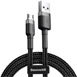 Кабель Baseus Cafule Cable USB to MicroUSB 2.4A 0.5m CAMKLF-AG1 Black-Grey