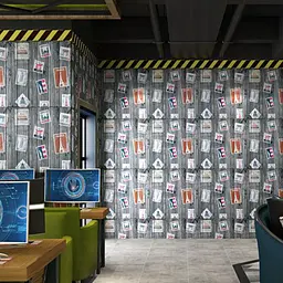 Самоклеюча 3D панель Sticker Wall Поштові марки 700х700х4мм - мініатюра 5