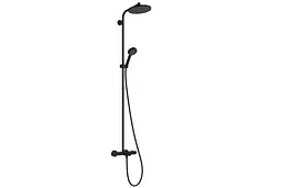 Душова система з термостатом Hansgrohe Activera S 240 1jet EcoSmart Ecostat Fine matt black 28871670