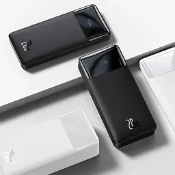 Зовнішній акумулятор Baseus Bipow Digital Display 10000 mAh 20w (PPBD050301) чорний - мініатюра 5