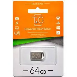Флешнакопичувач USB 64GB TG 106 Флешка Сіра