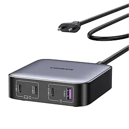 Зарядний пристрій 4xUSB 100W (3хUSB-C+USB-A) Gan Nexode чорний CD328 Ugreen Desktop Fast Charger - мініатюра 2