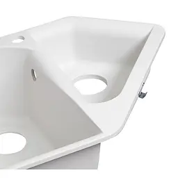 Кухонна мийка Lidz 1000x500/225 WHI-01 (LIDZWHI011000500225) - мініатюра 6
