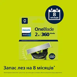 Змінне плаваюче лезо Philips OneBlade 360 2 шт. (QP420/50) - мініатюра 3