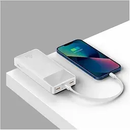 Портативний акумулятор Baseus Bipow Digital Display OE 20000mAh 20w (PPBD050302) білий - мініатюра 3