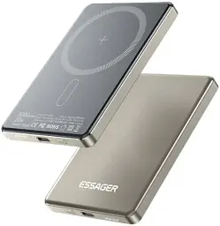 Power Bank Essager Cross-Border Magnetic 5000mAh 20W KR-W002 (EDY5K-YJ0A-Z) Grey UA - мініатюра 5