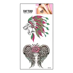 Тимчасове татуювання "Лев - Крила Tattoo" Bambi 1020-HM1642