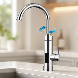 Водонагрівач Delimano WATER HEATER RX-016 з LCD-екраном / Водонагрівач підключення знизу - мініатюра 4