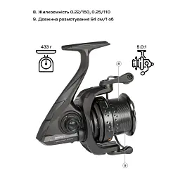 Котушка Brain NRG SE 5500S 10+1BB - мініатюра 9