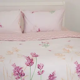 Комплект постільної білизни ТЕП Flower Wave ранфорс євро світло-рожевий - мініатюра 2
