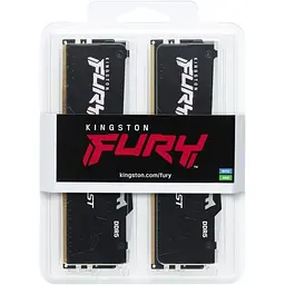 Модуль пам'яті DDR5 Kingston FURY Beast RGB EXPO 2x64 ГБ 5600 МГц чорний (KF556C40BBAK2-128) [175481] - мініатюра 7