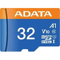 Карта пам'яті ADATA MicroSDXC Premier 32Gb Class 10 UHS-1 A2 + SD адаптер (AUSDH32GUICL10A1-RA1) [162346] - мініатюра 2