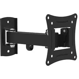 Настінне кріплення LCD/Plasma TV 14-29" Walfix R-263B колір чорний, до 15 кг, VESA: 100x100 мм, нахил: -15º ~ +5º, поворот: до 180