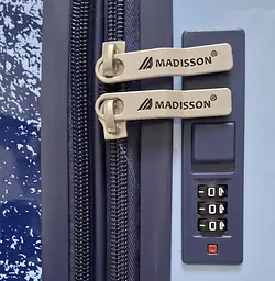 Валіза маленька для ручної поклажі Madisson Snowball 65203 S 56x36x23 см полікарбонат Синьо-блакитний - мініатюра 4