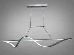 Люстра стельова LED Diasha 2362-120GR, 50W, сірий, сучасний стиль для ресторанів, висота 50-90 см, довжина 120 см