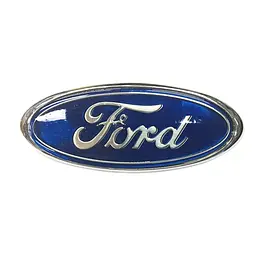 Емблема передня Ford синя 145х60мм пластик (на скотчі+4 напрямні)