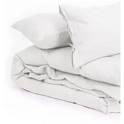 Простирадло на резинці MirSon Linen Winter flower Льон 70х140 см біле (2200008249618) - мініатюра 8