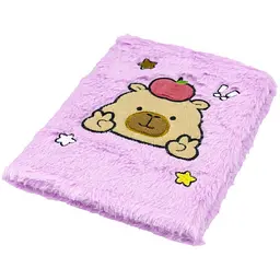 Блокнот А5 ZiBi Capybara 15 Kids Line плюшевий клітинка 80 аркушів (ZB.700036) - мініатюра 3