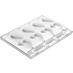 Форма для морозива Silikomart серія "Gelateria" Серце 2 форми, таця, 50 паличок (GEL03) - мініатюра 2