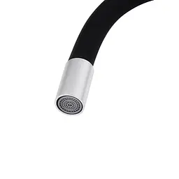 Змішувач для кухні з гнучким виливом Kroner KRP Edelstahl Klassisch - ESG035BLK CV024353 Хром матовий - мініатюра 7
