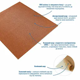 Панель 3D Bronze 700*700*4mm (D) SW-00001955 - мініатюра 2