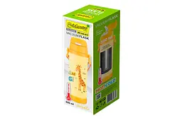 Термопляшка дитяча Maestro MR-1640-50-D 500мл Giraffe жовта з малюнком - мініатюра 3