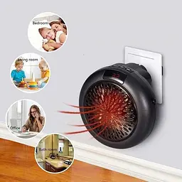 Портативний обігрівач дуйка тепловентилятор Wonder Heater 900W чорний - мініатюра 7