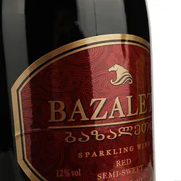 Вино ігристе Bazаleti,червоне,13%, 0,75 л - мініатюра 3