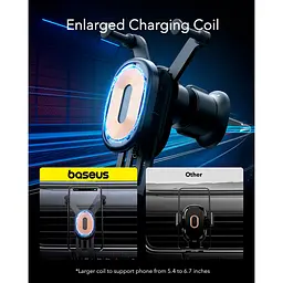 Універсальний автотримач Baseus Wireless Charge Pro 15W (SUWX030001) - мініатюра 11