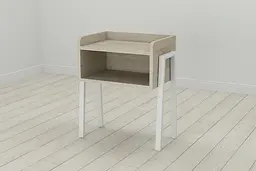 Тумба модульна Ferrum-decor Джузі 540x450x320 метал Білий ДСП Сонома 16 мм (FRD-102978)