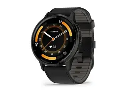 Смарт-годинник Garmin Venu 3 Slate S. Steel Bezel w. Black Case and Leather Band (010-02784-52/02) - мініатюра 4
