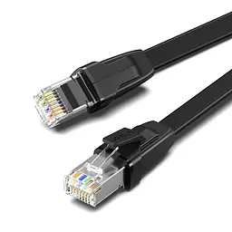 Високошвидкісний інтернет кабель RJ45 Cat8 Ethernet UGREEN плоский Lan мережевий кабель 0.5 м 40 Гбіт/с (10979) - мініатюра 6