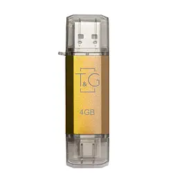 Флеш накопичувач USB 4Gb T G Star TG009TC, золотистий, Type-C/USB 2.0 (TG009TC-4GGD)