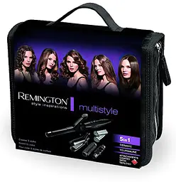 Мультистайлер Remington Multistyle, 25 Вт, температурних режимів 5, 110-190С, 5 насадок, кейс, аксесуари, кераміка, тефлон, чорний - мініатюра 4
