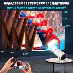 Проектор Magcubic HY300 Pro портативний смарт LED міні Android - мініатюра 5
