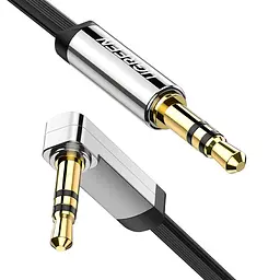 Аудіо-кабель кутовий Ugreen AV119 3.5mm Male to 3.5mm Male оплетення нейлонове 3 метри чорний (UGR-10728) - мініатюра 3